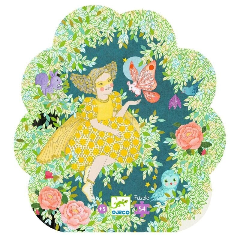 DJECO Flora's Tree 54pc Silhouette Puzzle KIDS (5+ Yrs) - Zabecca Living
