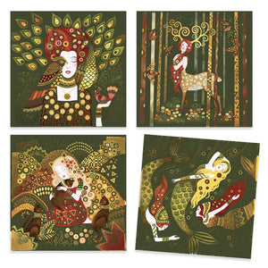 DJECO Golden Goddess Scratch Cards KIDS ART + CRAFT - Zabecca Living