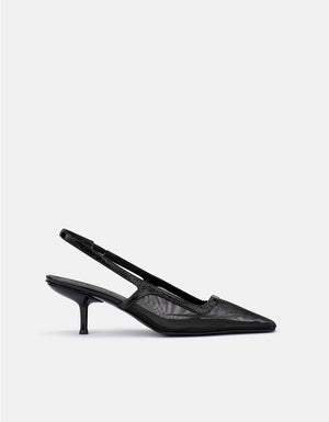 DOF STUDIOS Cecilia - Black Mesh SHOES - Zabecca Living