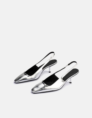 DOF STUDIOS Cecilia - Silver Mirror SHOES - Zabecca Living