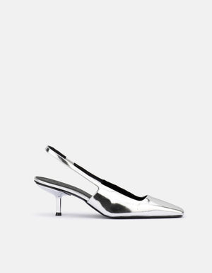 DOF STUDIOS Cecilia - Silver Mirror SHOES - Zabecca Living