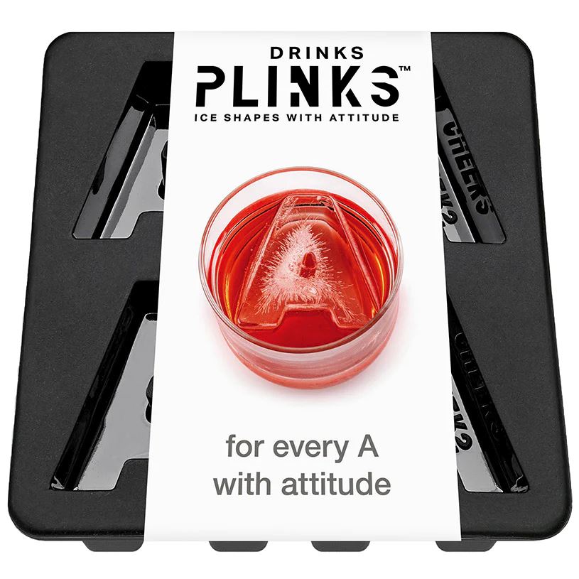 DRINK PLINKS Letter A Silicone Tray DRINKWARE - Zabecca Living