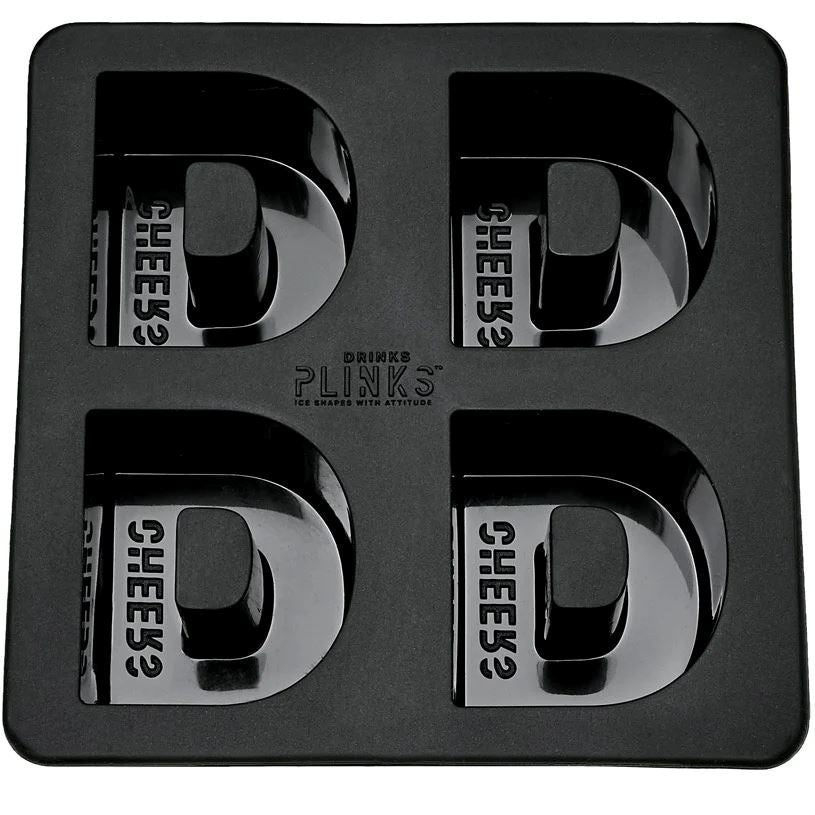 DRINK PLINKS Letter D Silicone Tray DRINKWARE - Zabecca Living