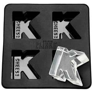 DRINK PLINKS Letter K Silicone Tray DRINKWARE - Zabecca Living