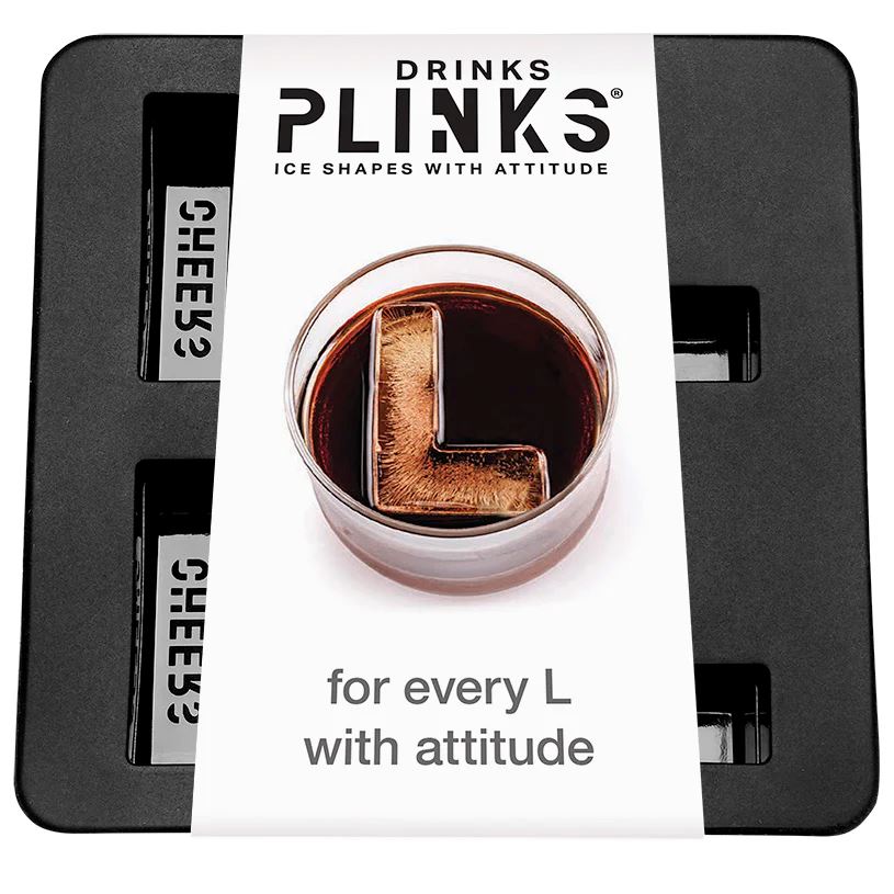 DRINK PLINKS Letter L Silicone Tray DRINKWARE - Zabecca Living