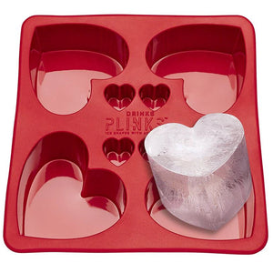 DRINK PLINKS Love Heart Silicone Tray DRINKWARE - Zabecca Living