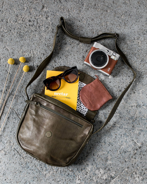 DUSKY ROBIN Lilly Coin Purse - Brown - Zabecca Living