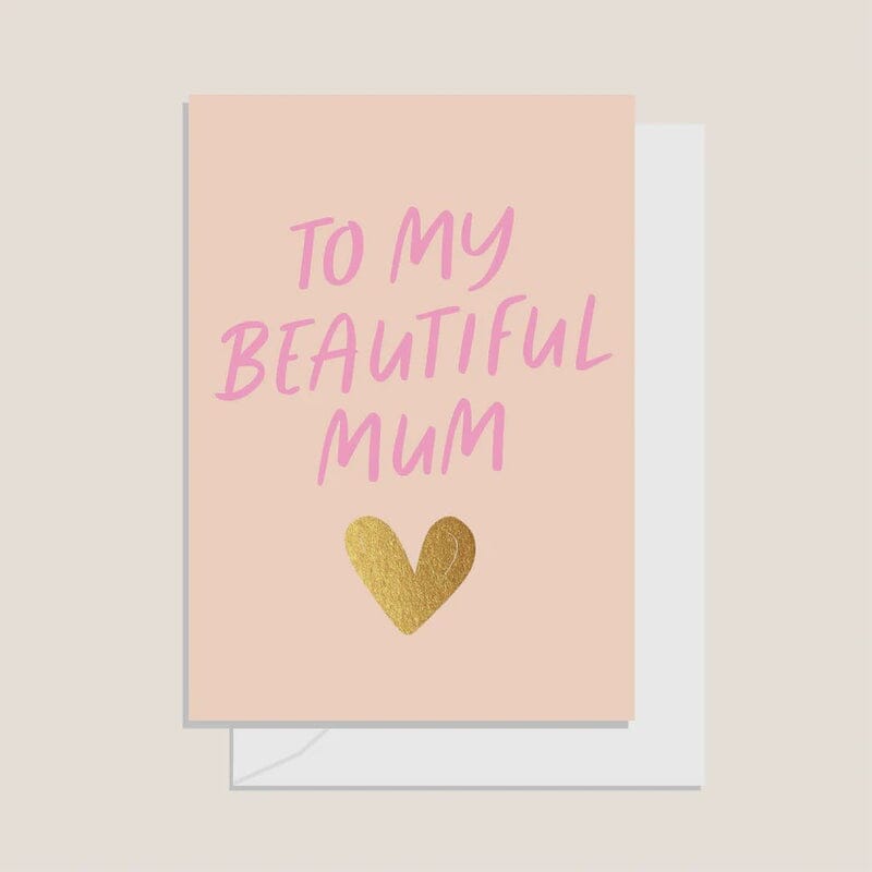 ELM PAPER Greeting Card - Beautiful Mum Heart - Zabecca Living