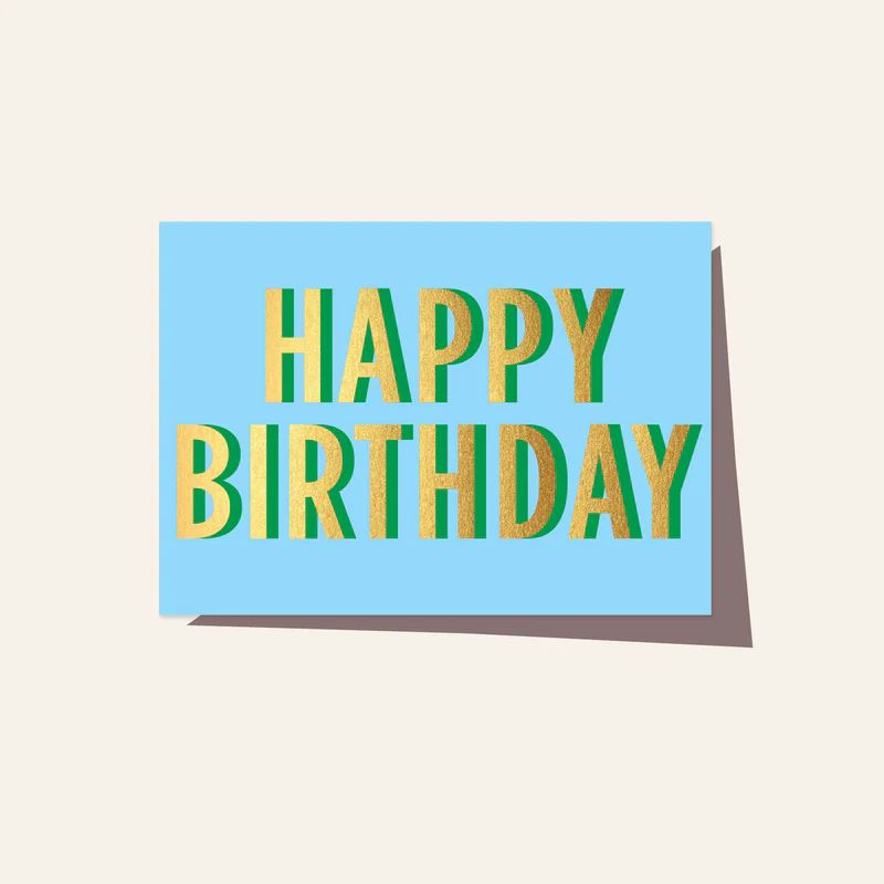 ELM PAPER Greeting Card - Birthday Neon Marine Birthday Card - Zabecca Living