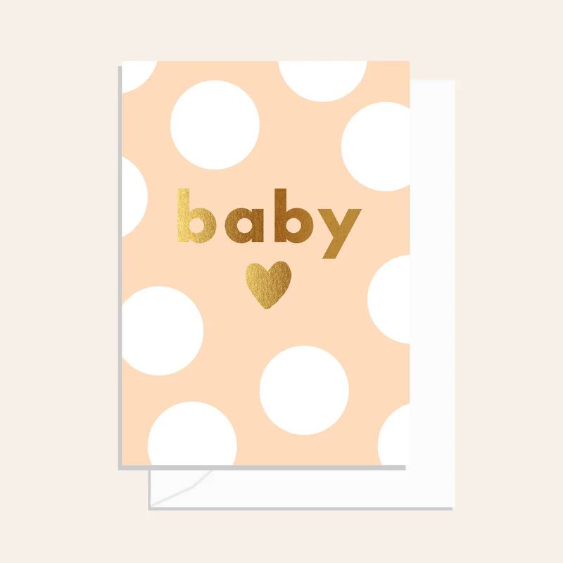ELM PAPER Greeting Card - Spots Baby Sand Baby Card - Zabecca Living