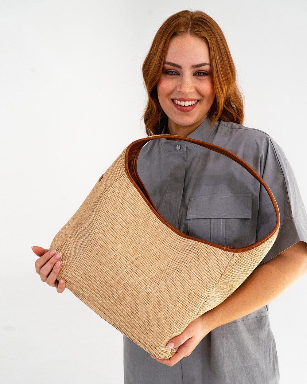 ELMS + KING Arcadia Tote - Tan Weave TOTE BAG - Zabecca Living