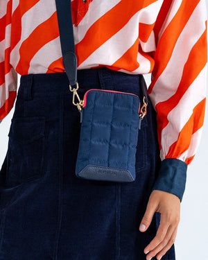 ELMS + KING Baker Phone Bag - French Navy HANDBAG - Zabecca Living