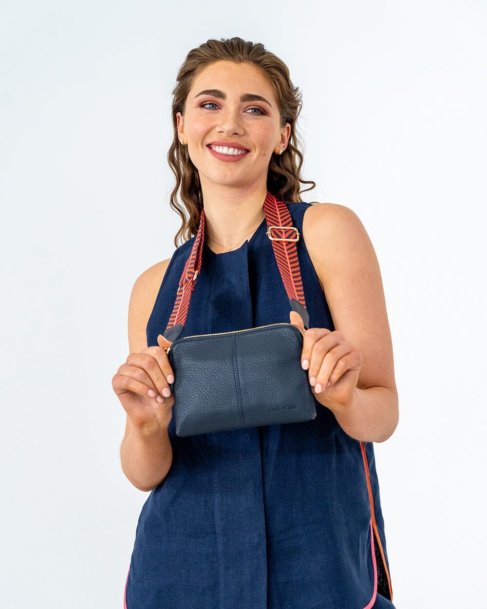ELMS + KING Bowery Petite Wallet - French Navy HANDBAG - Zabecca Living