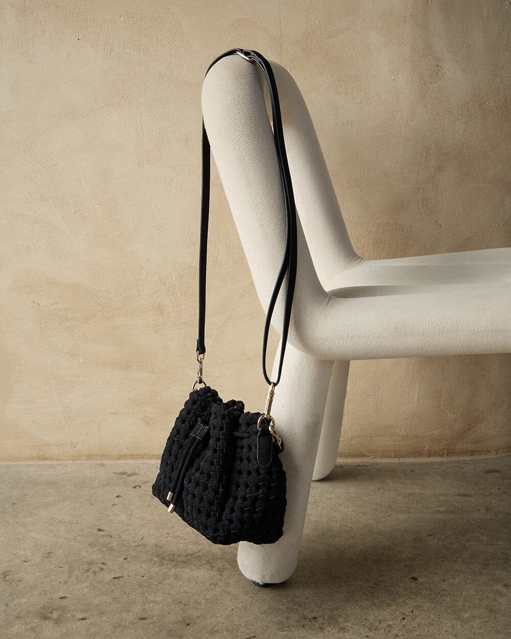ELMS + KING Box Weave Bag - Navy HANDBAG - Zabecca Living