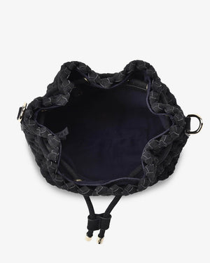 ELMS + KING Box Weave Bag - Navy HANDBAG - Zabecca Living
