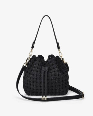 ELMS + KING Box Weave Bag - Navy HANDBAG - Zabecca Living