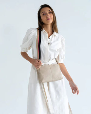 ELMS + KING Burbank Crossbody Large - Oyster HANDBAG - Zabecca Living
