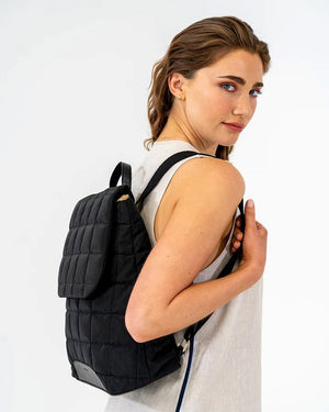 ELMS + KING Cambridge Backpack - Black / Oyster Backpack - Zabecca Living