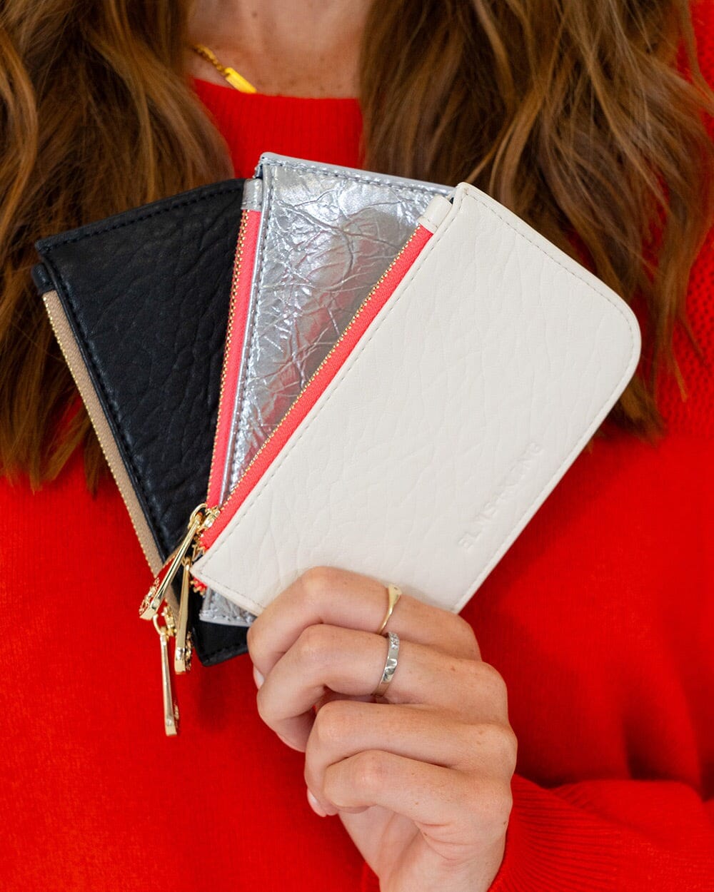 ELMS + KING Centro Wallet - Silver Crinkle WALLET - Zabecca Living