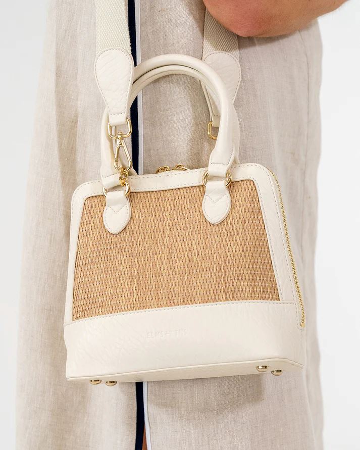 ELMS + KING Fairfax Top Grip - Natural Weave HANDBAG - Zabecca Living