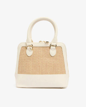ELMS + KING Fairfax Top Grip - Natural Weave HANDBAG - Zabecca Living