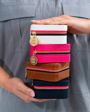 ELMS + KING Jewellery Case - Tan Pebble Jewellery Box - Zabecca Living