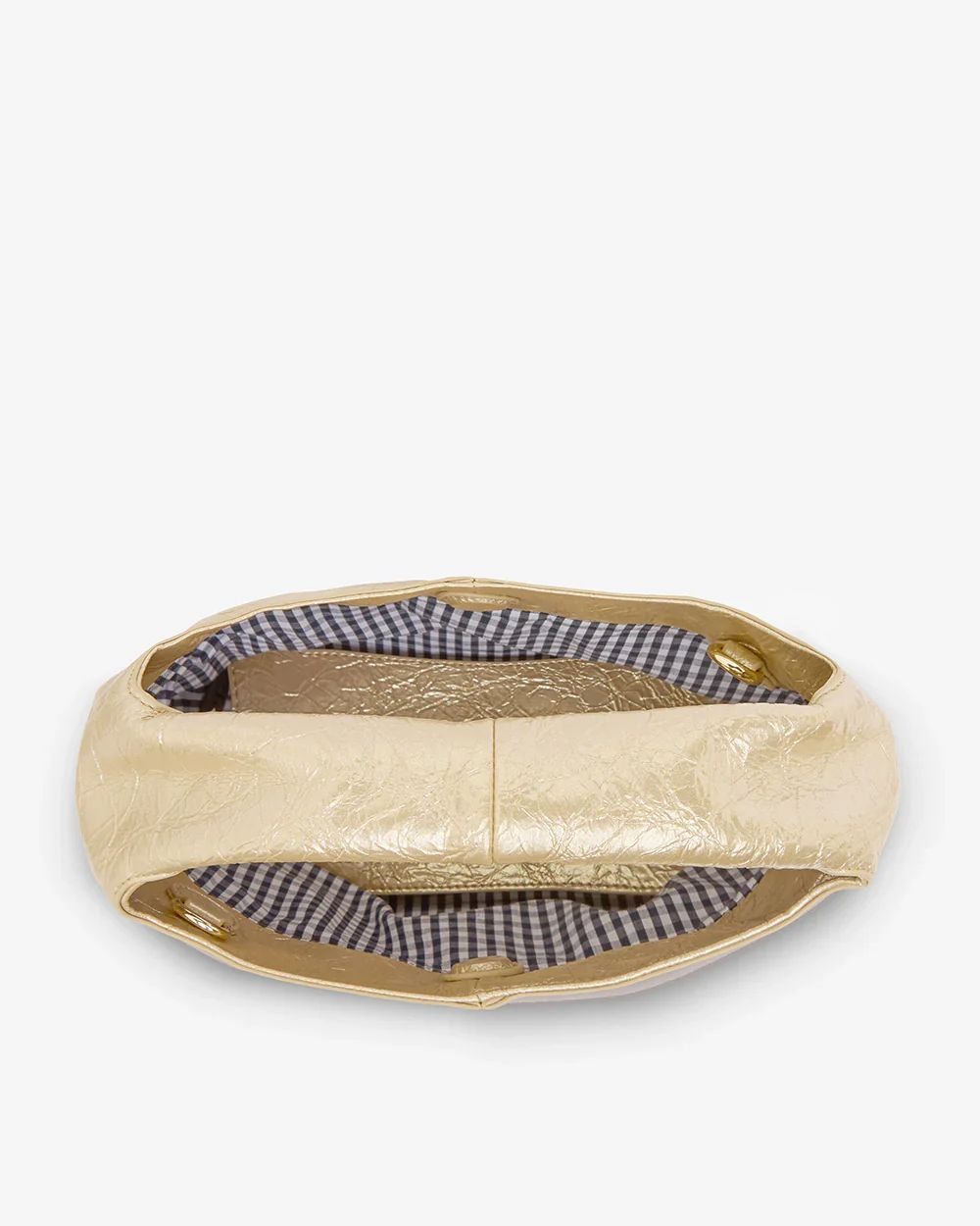 ELMS + KING Linton Crossbody Large - Light Gold Crinkle HANDBAG - Zabecca Living