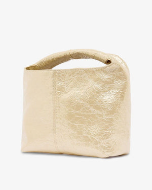 ELMS + KING Linton Crossbody Large - Light Gold Crinkle HANDBAG - Zabecca Living