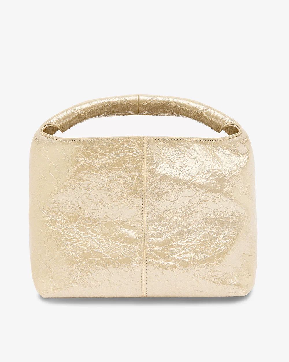 ELMS + KING Linton Crossbody Large - Light Gold Crinkle HANDBAG - Zabecca Living