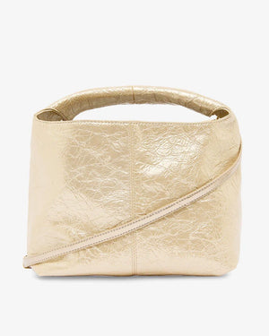 ELMS + KING Linton Crossbody Large - Light Gold Crinkle HANDBAG - Zabecca Living