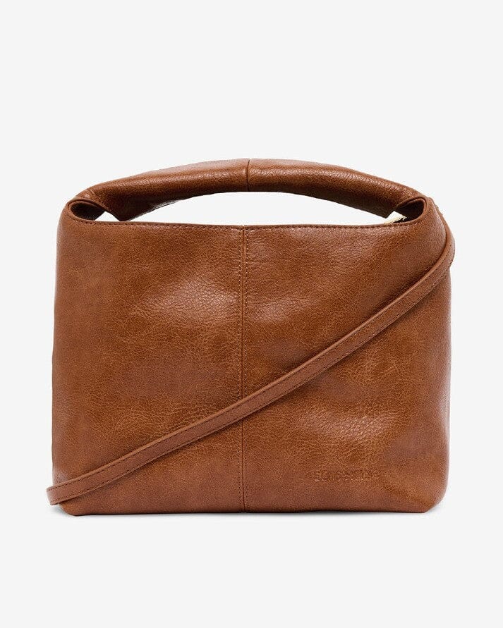 ELMS + KING Linton Crossbody Large - Tan Pebble HANDBAG - Zabecca Living