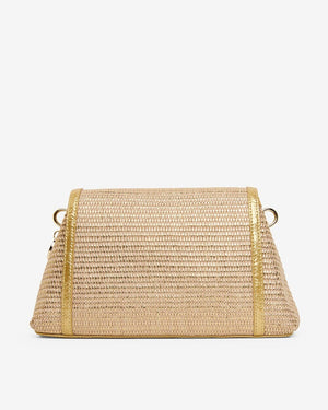 ELMS + KING Lugano Crossbody - Gold Weave HANDBAG - Zabecca Living