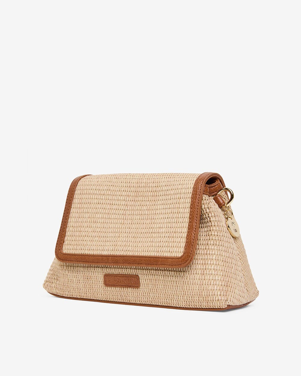 ELMS + KING Lugano Crossbody - Tan Weave HANDBAG - Zabecca Living
