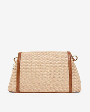 ELMS + KING Lugano Crossbody - Tan Weave HANDBAG - Zabecca Living