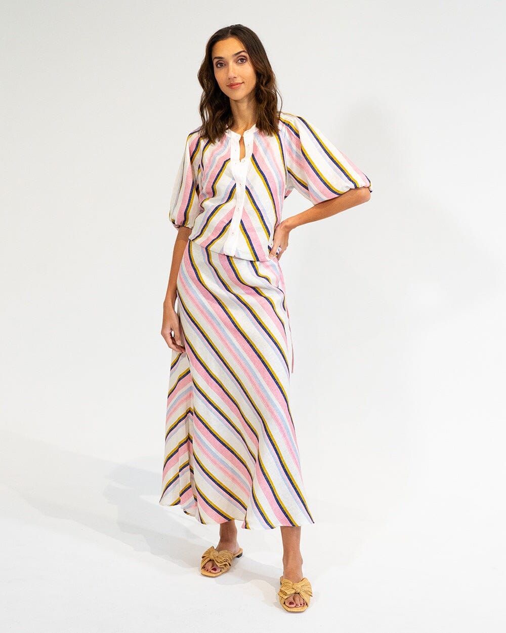 ELMS + KING Miami Top - Catalina Stripe Shirts &amp; Blouses - Zabecca Living