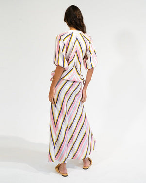 ELMS + KING Miami Top - Catalina Stripe Shirts & Blouses - Zabecca Living