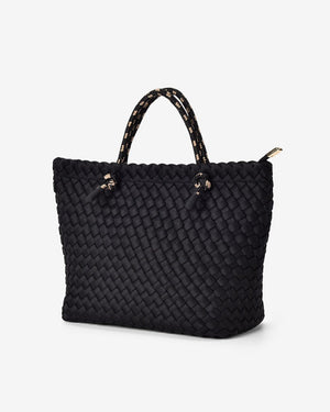 ELMS + KING Michigan Tote - Black Neo Plait TOTE BAG - Zabecca Living