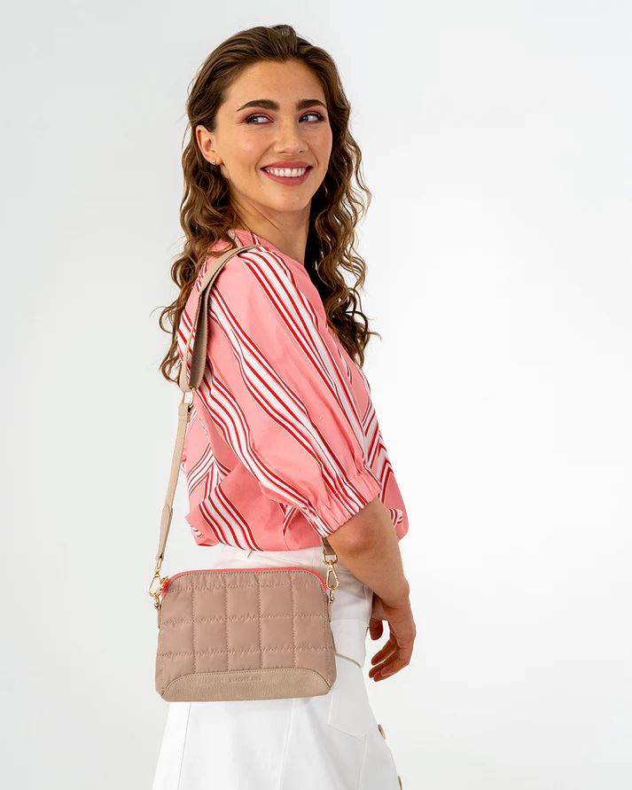 ELMS + KING Mini Soho Crossbody - Taupe HANDBAG - Zabecca Living