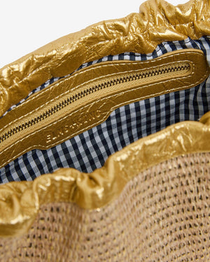 ELMS + KING Monty Bag - Gold Weave HANDBAG - Zabecca Living