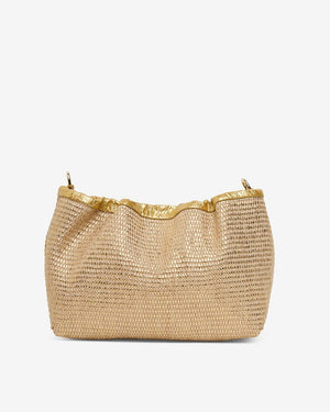 ELMS + KING Monty Bag - Gold Weave HANDBAG - Zabecca Living