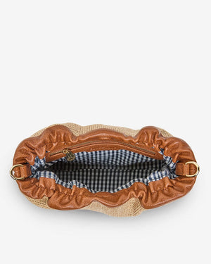 ELMS + KING Monty Bag - Tan Weave HANDBAG - Zabecca Living