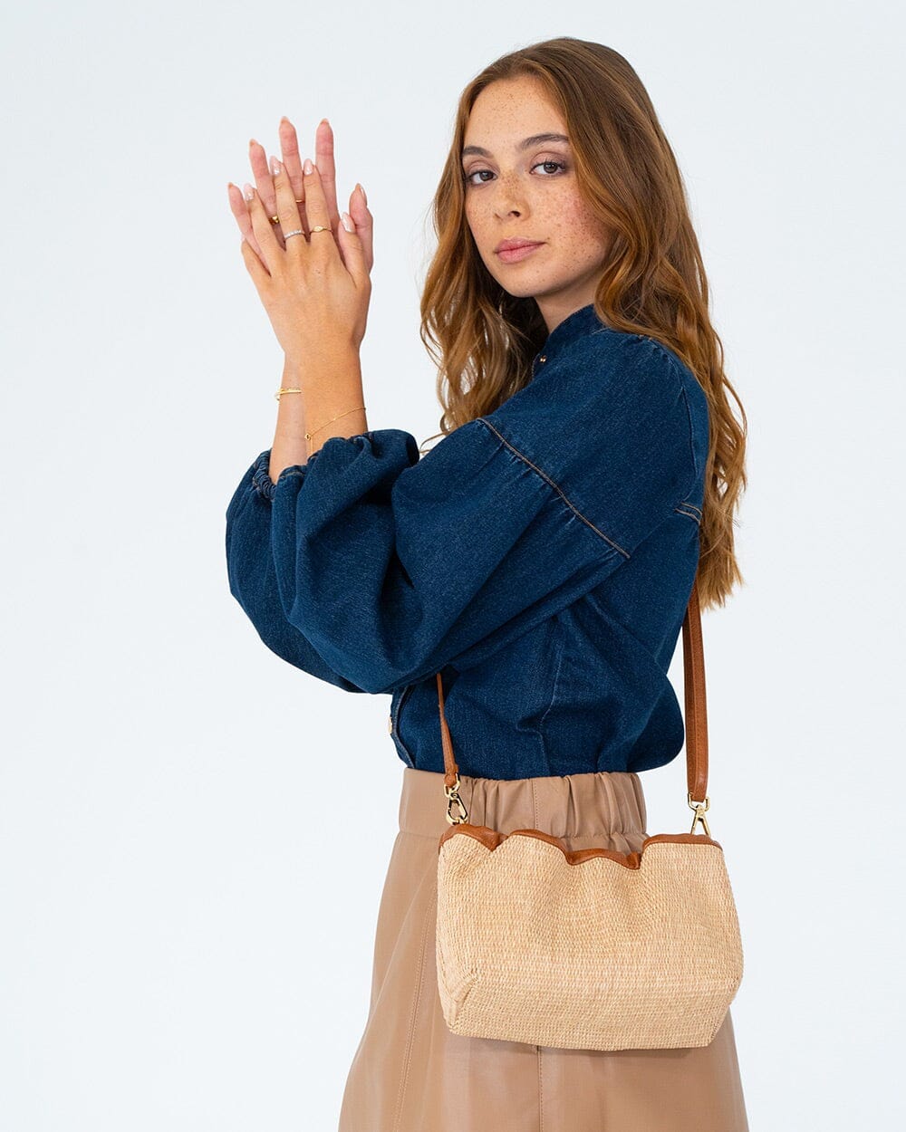 ELMS + KING Monty Bag - Tan Weave HANDBAG - Zabecca Living