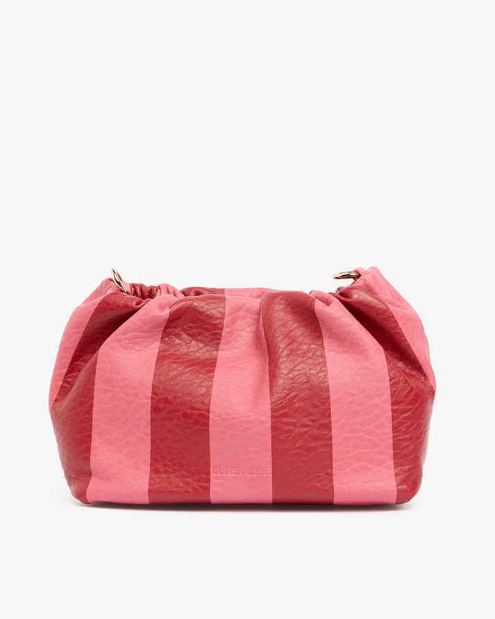 ELMS + KING Monty Crossbody Bag - Burgundy Stripe HANDBAG - Zabecca Living