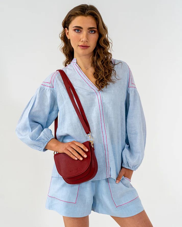 ELMS + KING Salerno Petite Handbag - Burgundy HANDBAG - Zabecca Living