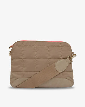 ELMS + KING Soho Crossbody - Taupe HANDBAG - Zabecca Living