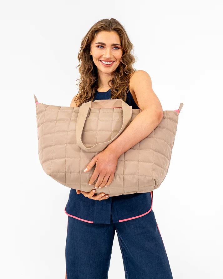 ELMS + KING Spencer Carry All - Taupe HANDBAG - Zabecca Living