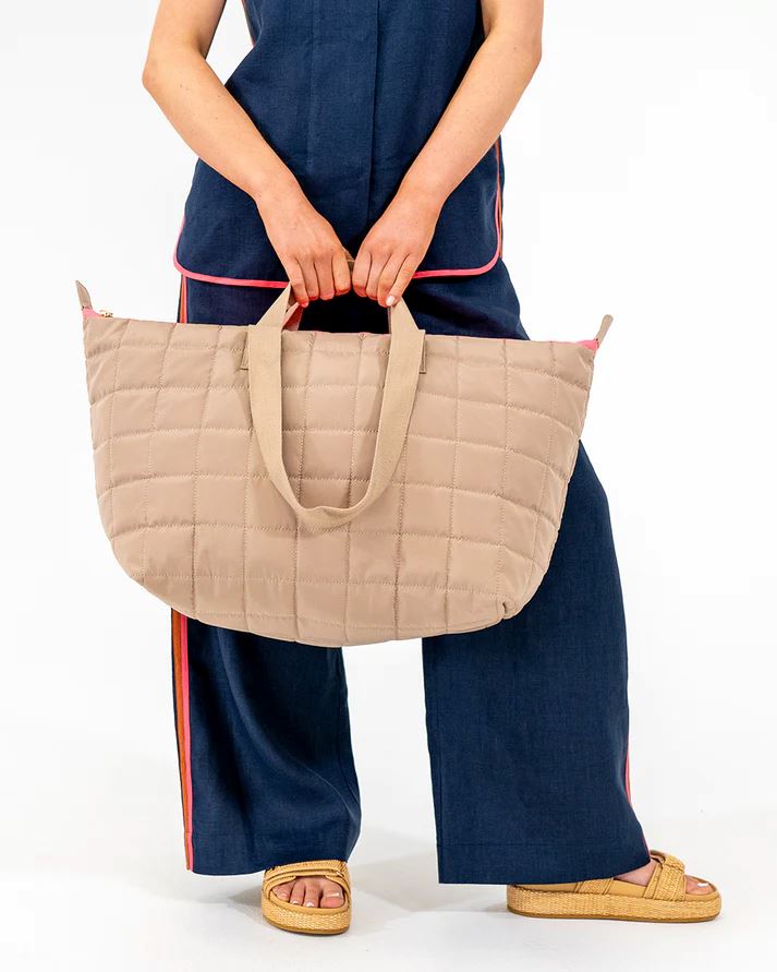 ELMS + KING Spencer Carry All - Taupe HANDBAG - Zabecca Living