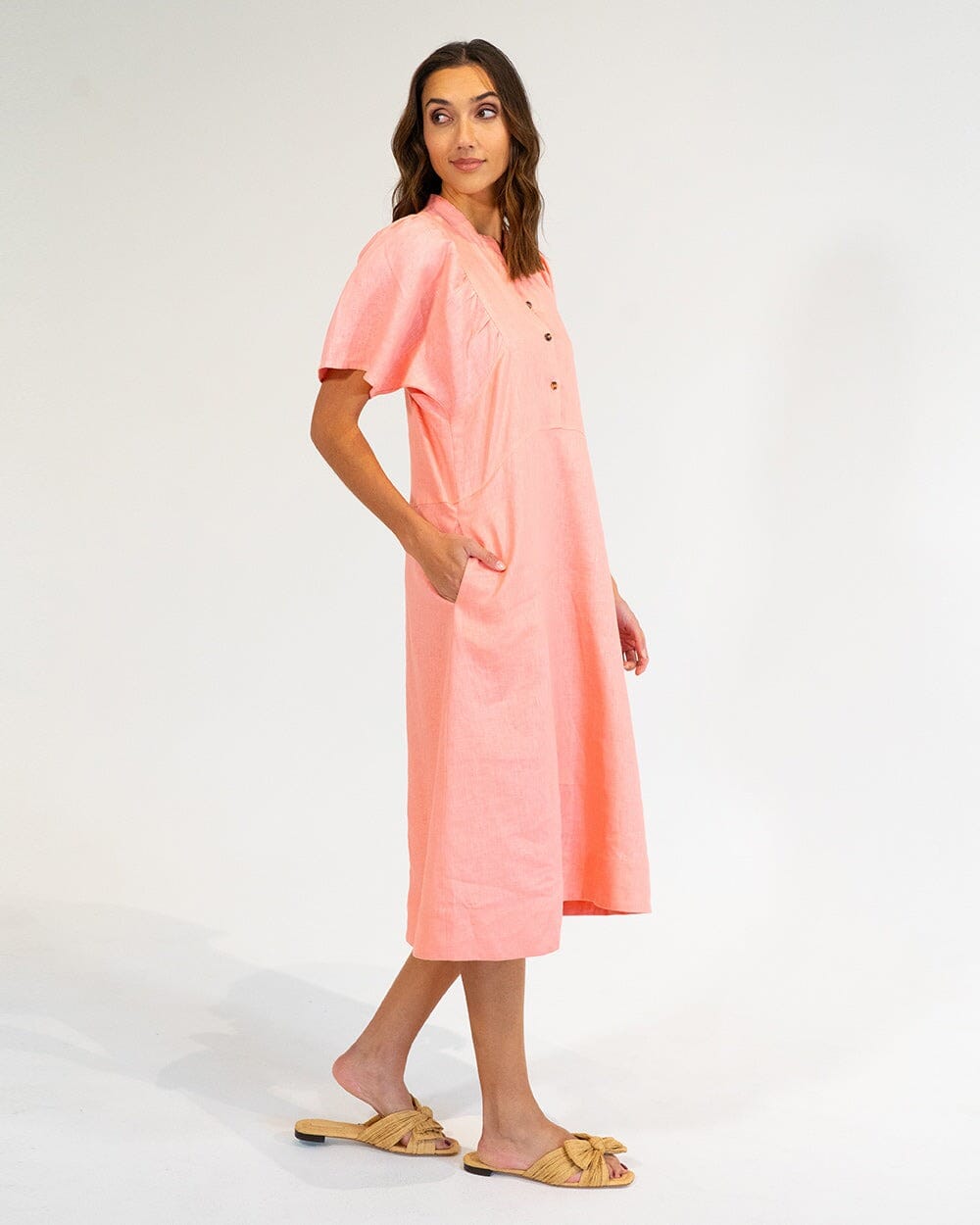 ELMS + KING Ticino Dress - Coral Dress - Zabecca Living