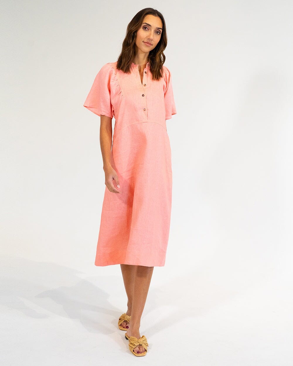 ELMS + KING Ticino Dress - Coral Dress - Zabecca Living