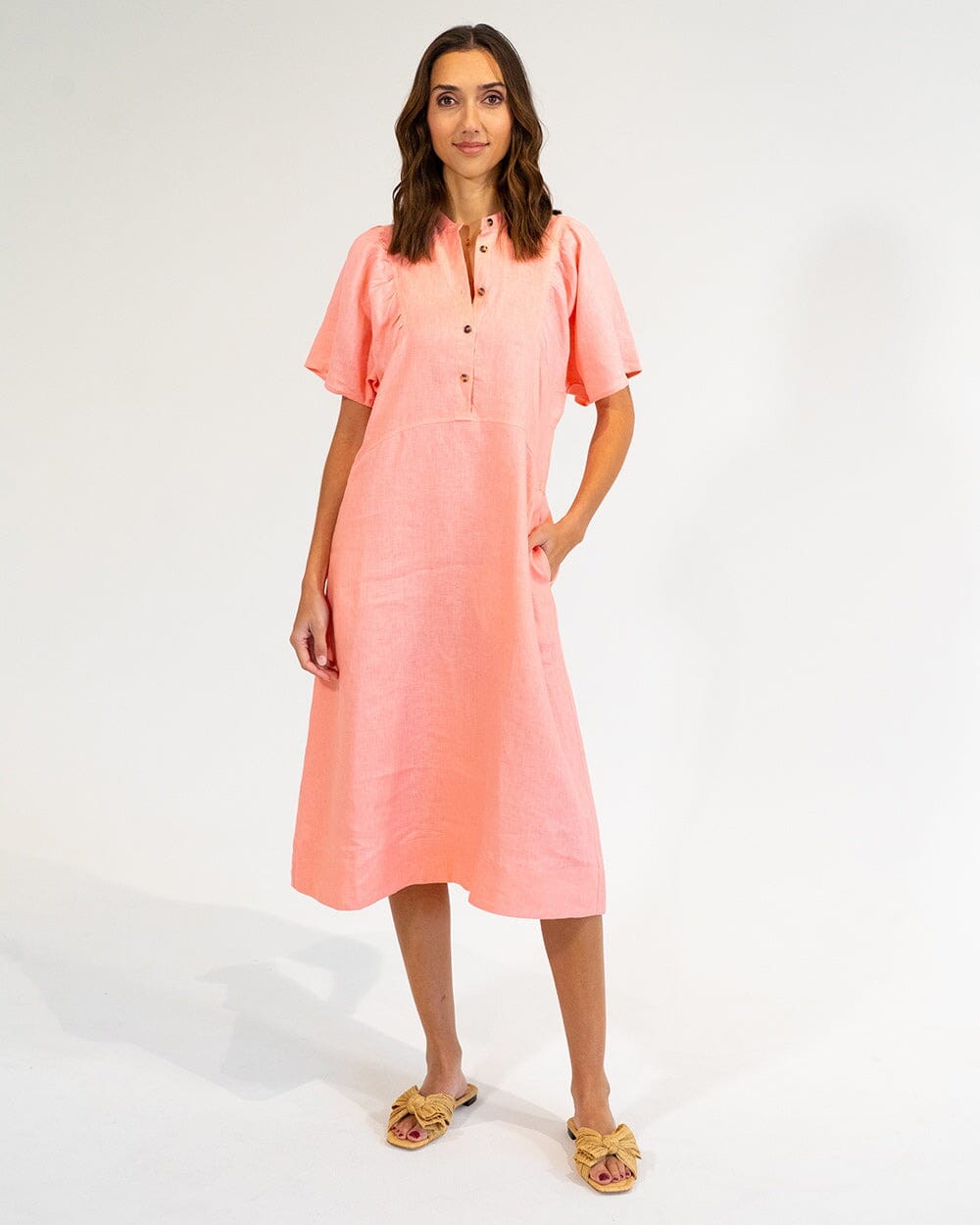 ELMS + KING Ticino Dress - Coral Dress - Zabecca Living